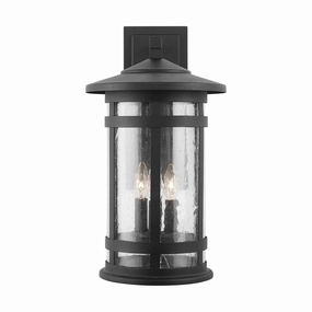 Mission Hills Three Light Outdoor Wall Lantern BlackOutdoor wall sconces with motion sensor