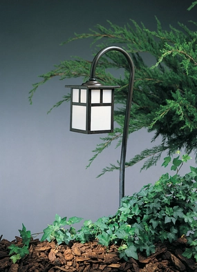 Mission One Light Landscape BronzeDecorative outdoor post lights
