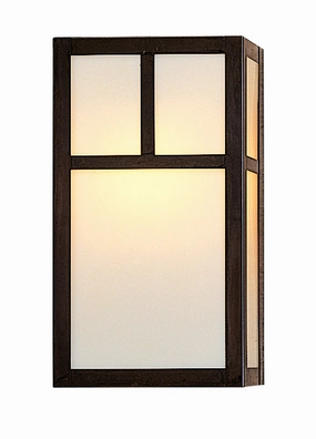 Mission One Light Wall Mount BronzeOutdoor wall sconces with motion sensor