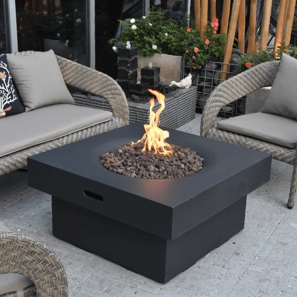 Modeno - Branford Square Concrete Fire Pit Table OFG141