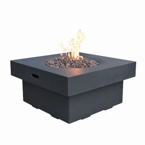 Modeno - Branford Square Concrete Fire Pit Table OFG141portable outdoor fire pit with lid