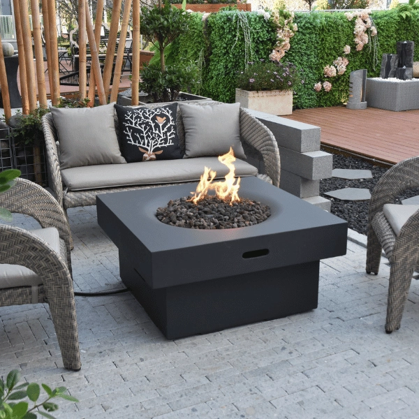 Modeno - Branford Square Concrete Fire Pit Table OFG141