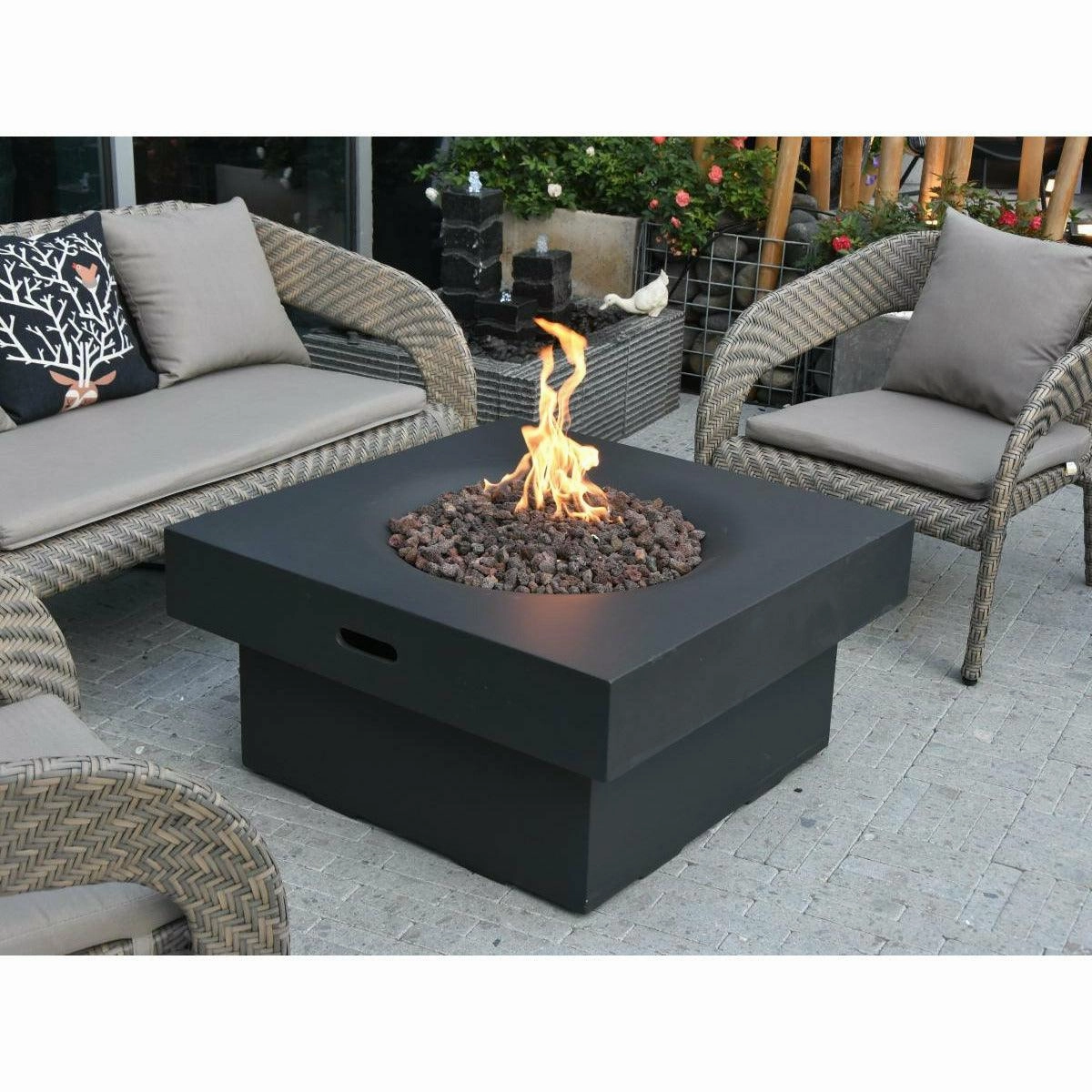 Modeno - Branford Square Concrete Fire Pit Table OFG141