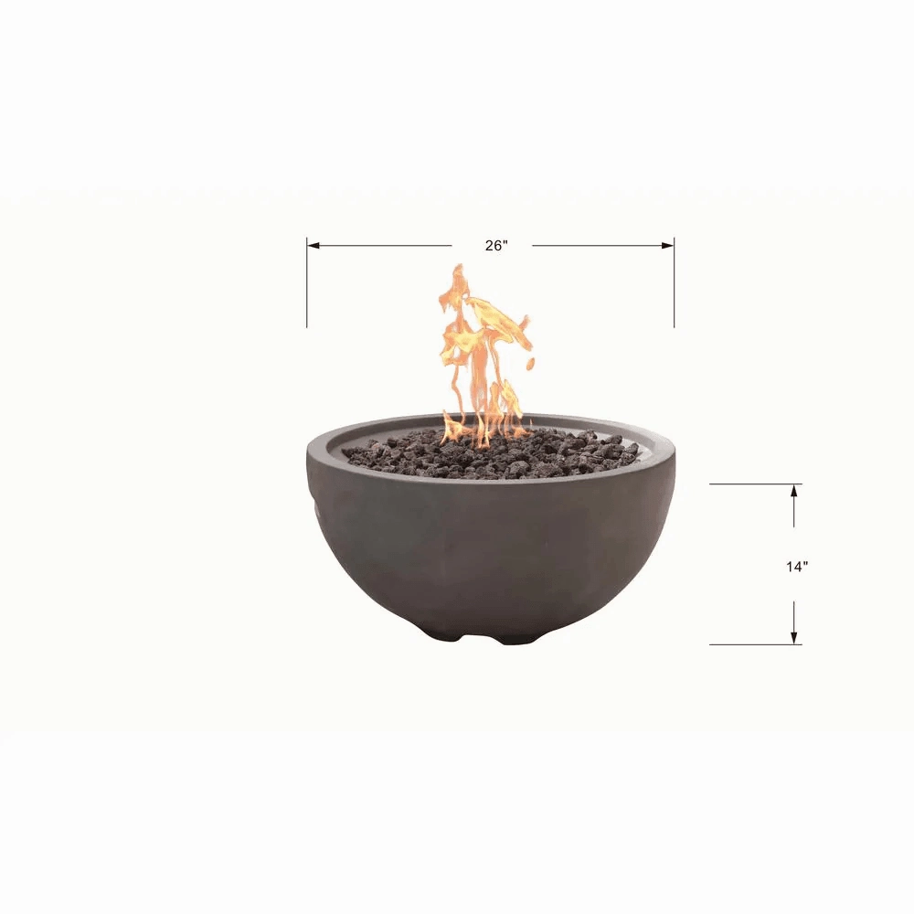 Modeno - Nantucket Round Concrete Fire Pit Bowl OFG116