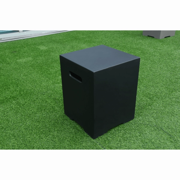 Modeno - Square Concrete Propane Tank Cover with Smooth Texture ONB021