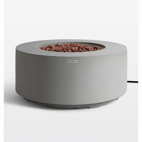 Modeno - Tramore Grey Round Concrete Fire Pit Table OFG132portable outdoor fire pit with lid