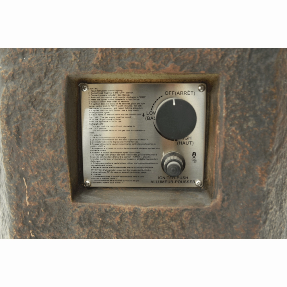 Modeno Basalt Column Fire Pit OFG601-LP