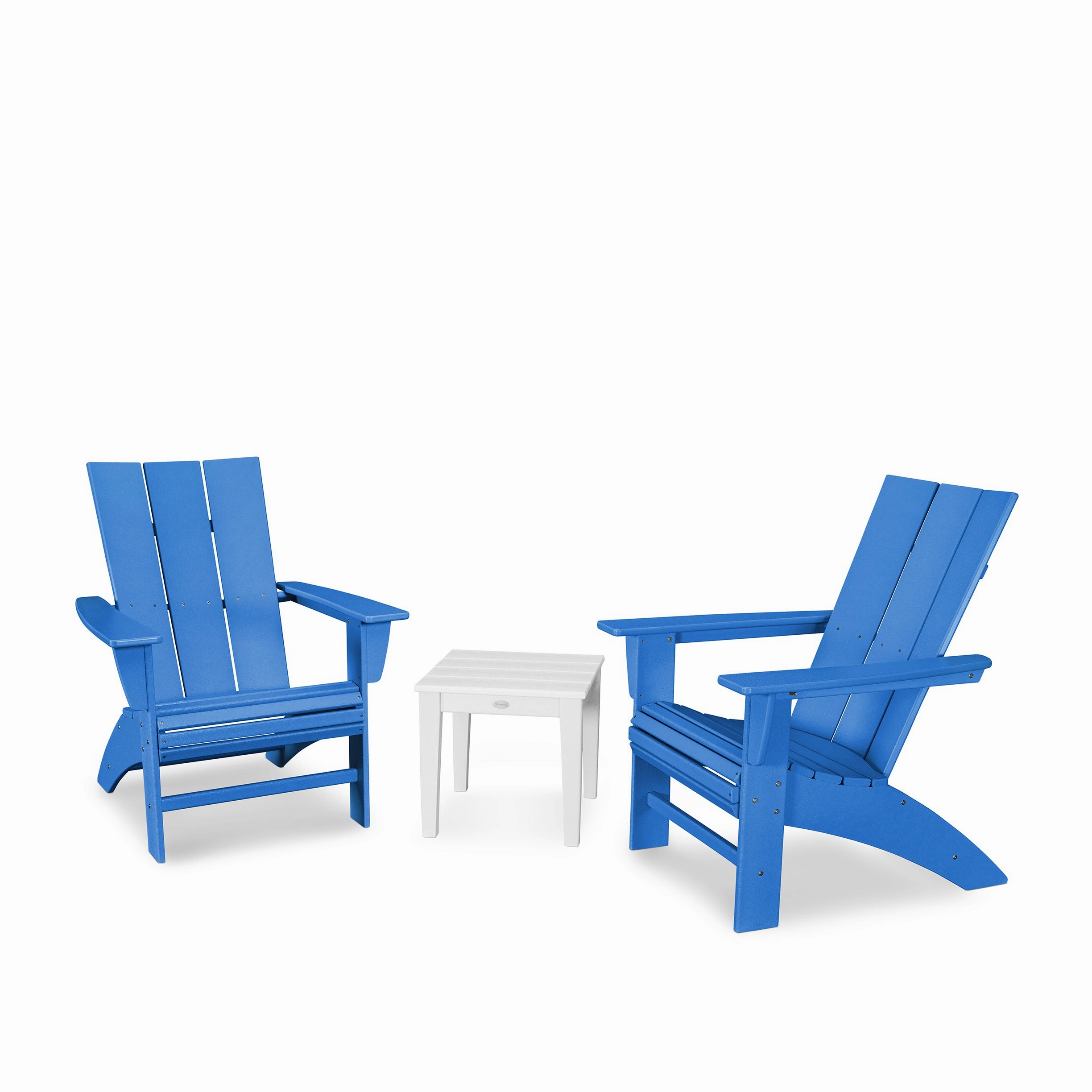 Modern 3-Piece Curveback Adirondack Set
