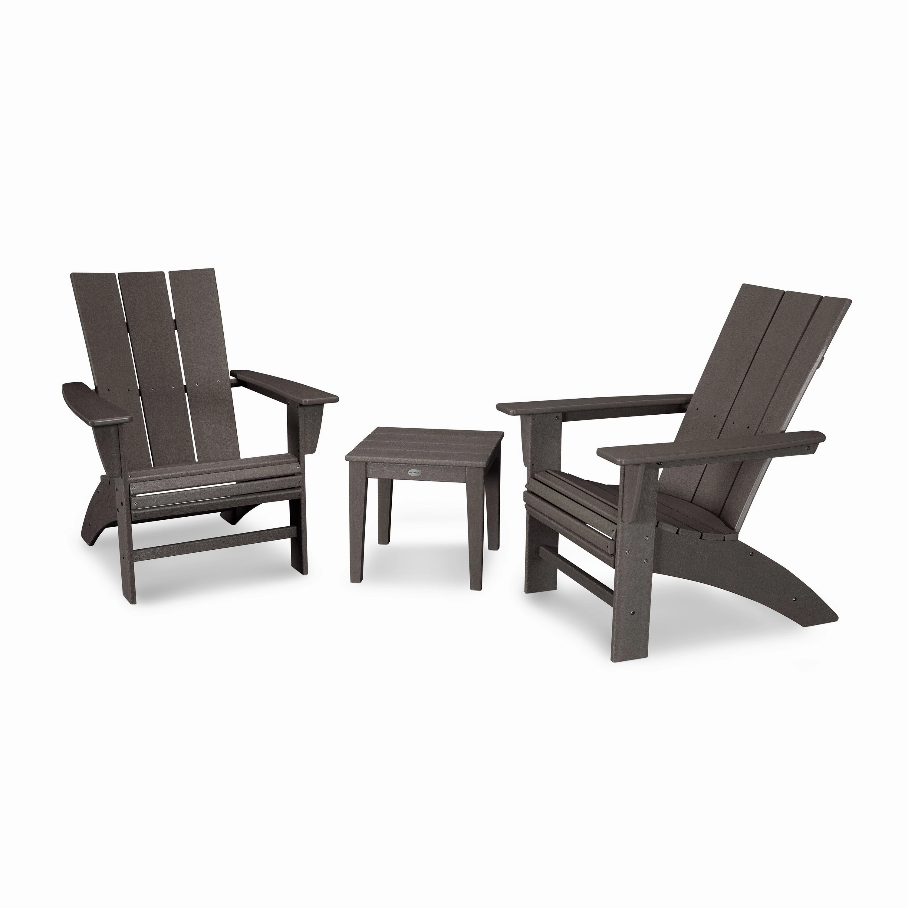 Modern 3-Piece Curveback Adirondack Set