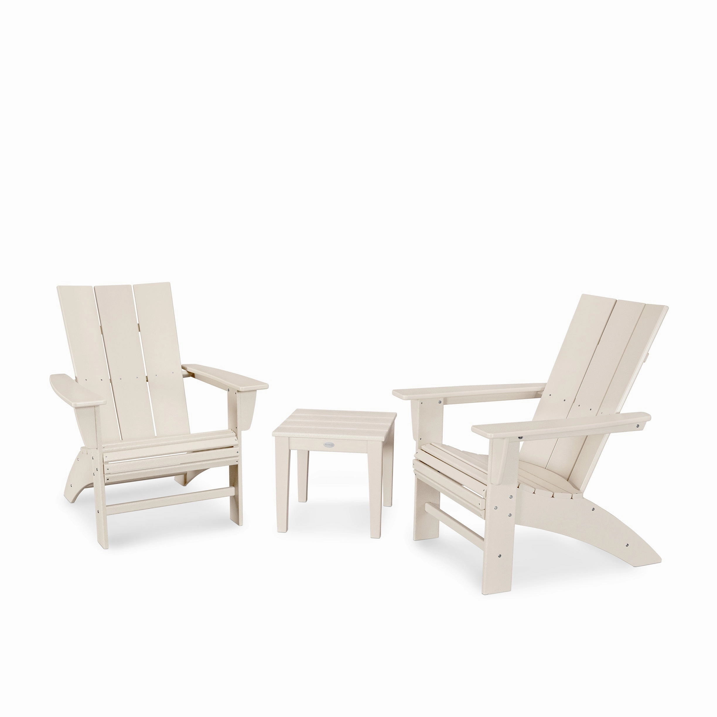 Modern 3-Piece Curveback Adirondack Set