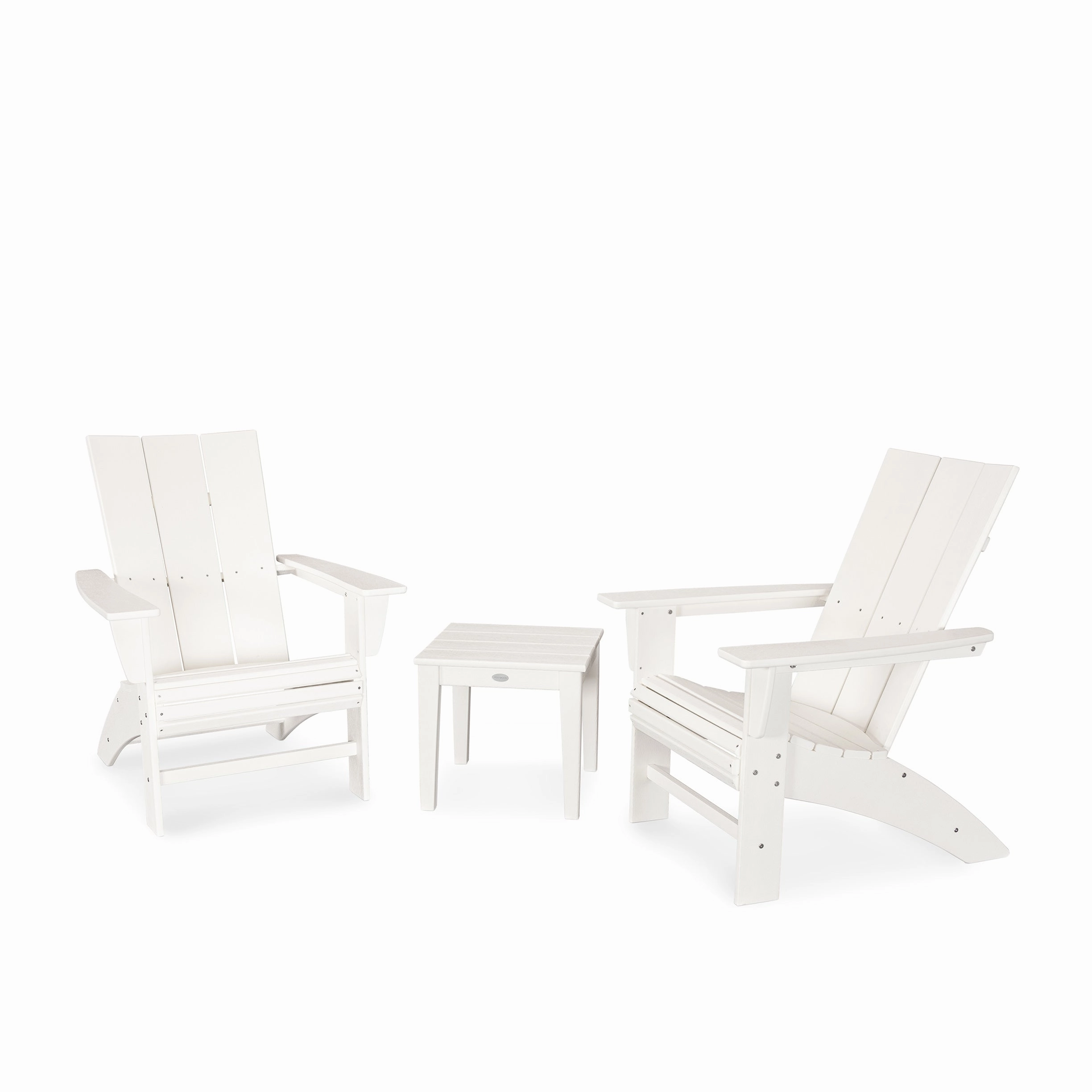 Modern 3-Piece Curveback Adirondack Set