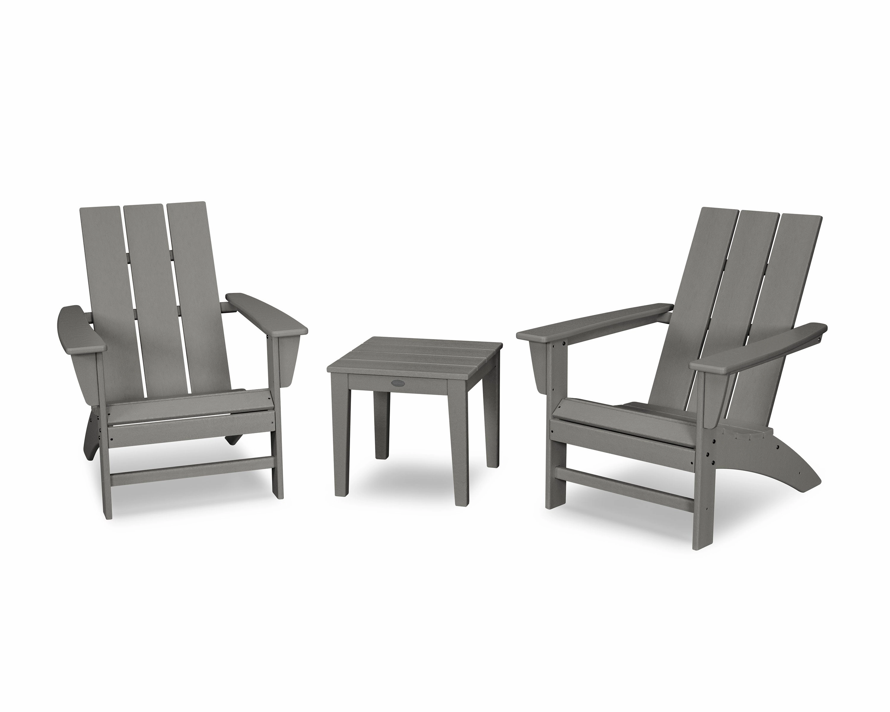 Modern Adirondack 3-Piece Setoutdoor patio dining furniture set