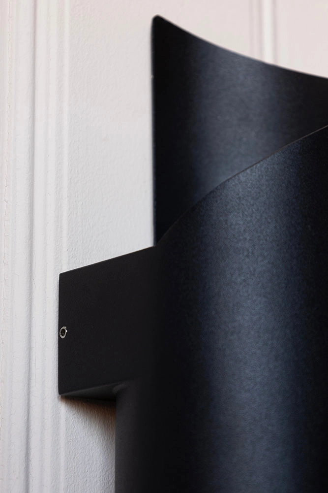Modern Black Outdoor Wall Light