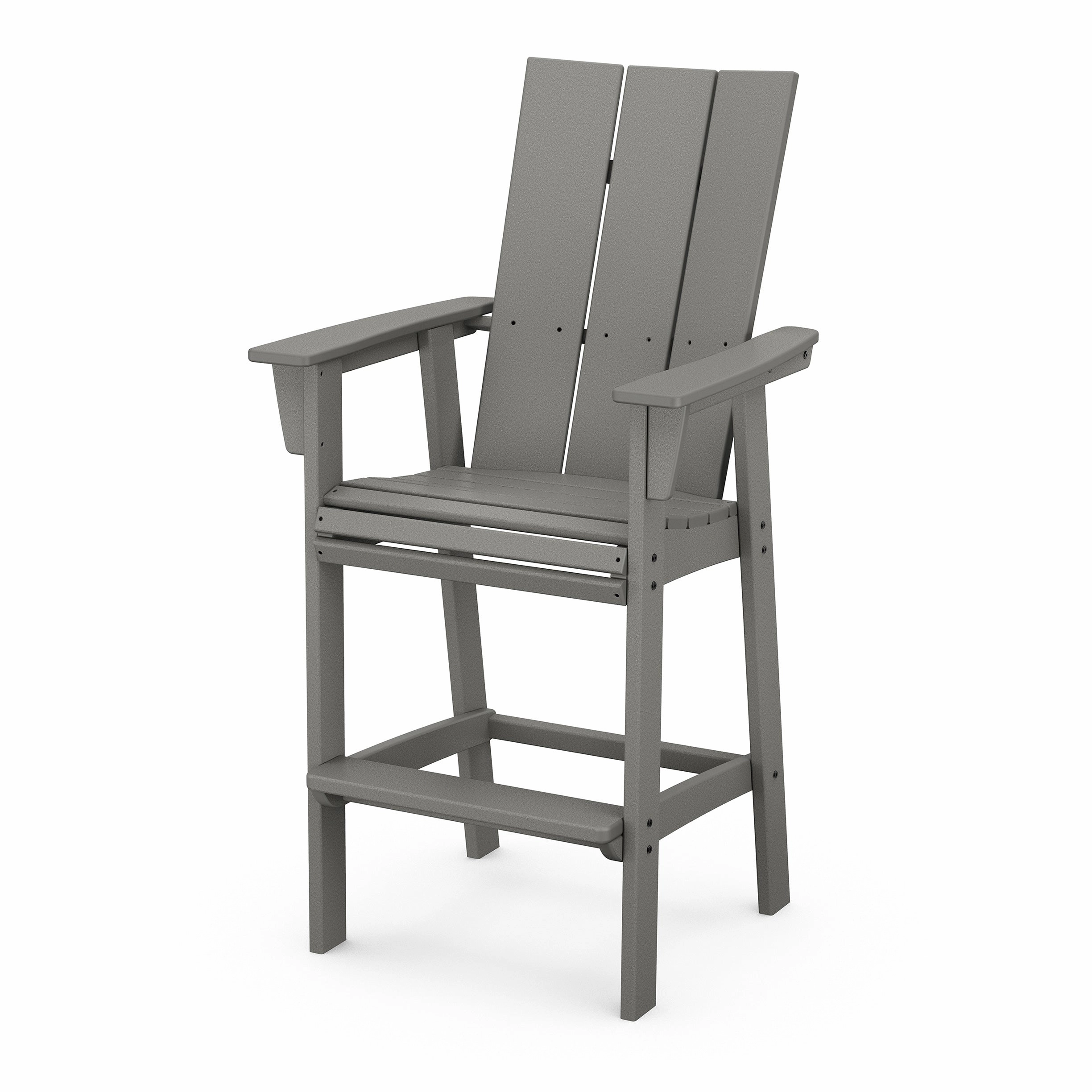 Modern Curveback Adirondack Bar ChairHDPE eco-friendly polywood furniture set