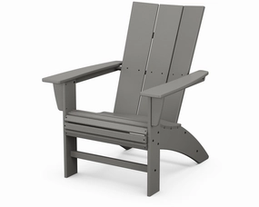 Modern Curveback Adirondack Chairoutdoor patio dining furniture set