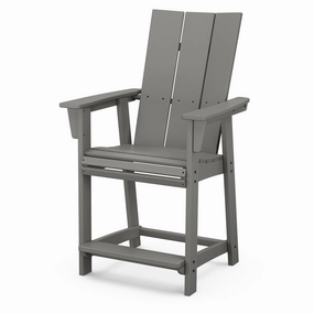 Modern Curveback Adirondack Counter ChairHDPE eco-friendly polywood furniture set