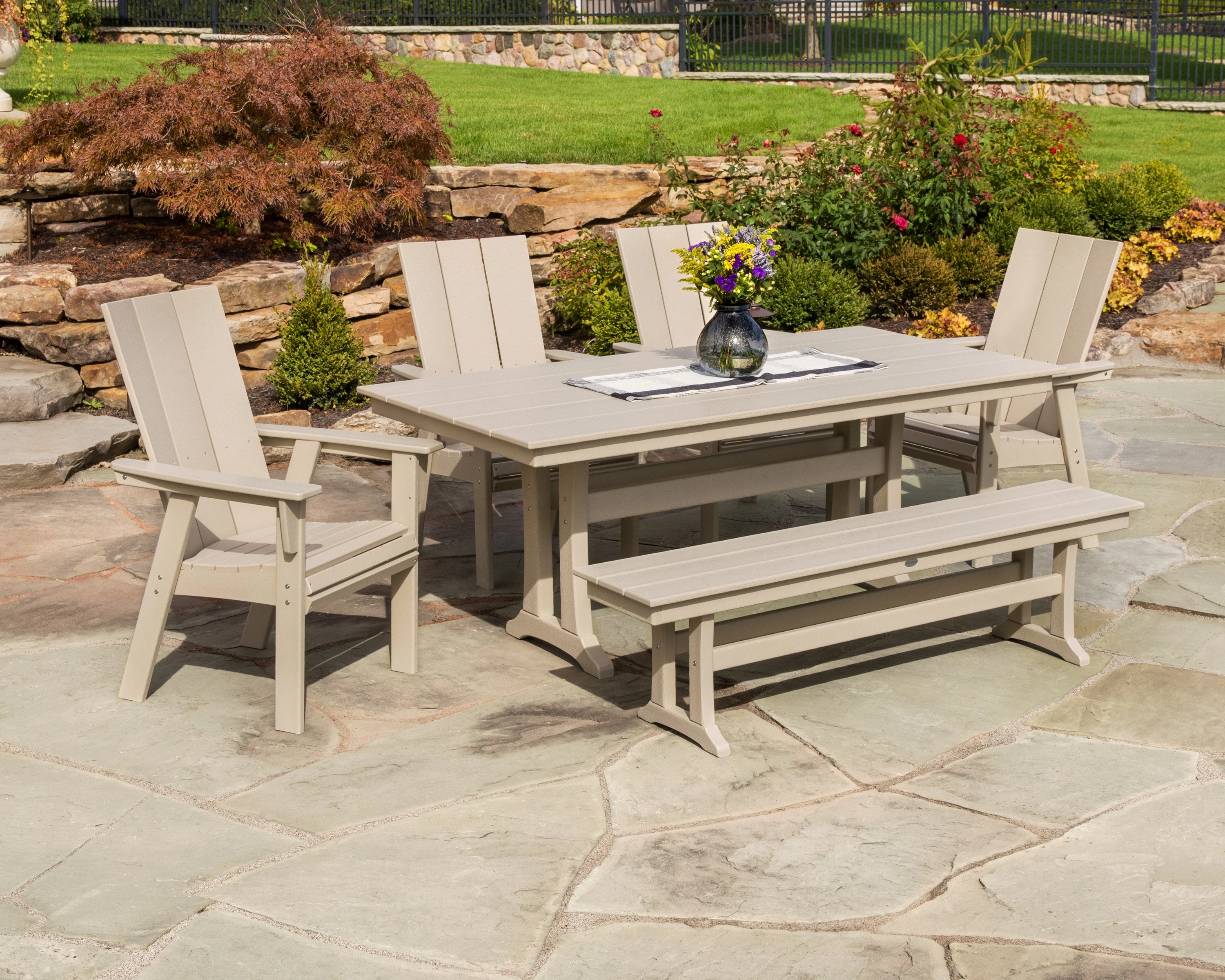 Modern Curveback Adirondack Dining Chair
