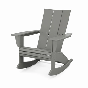 Modern Curveback Adirondack Rocking ChairHDPE eco-friendly polywood furniture set