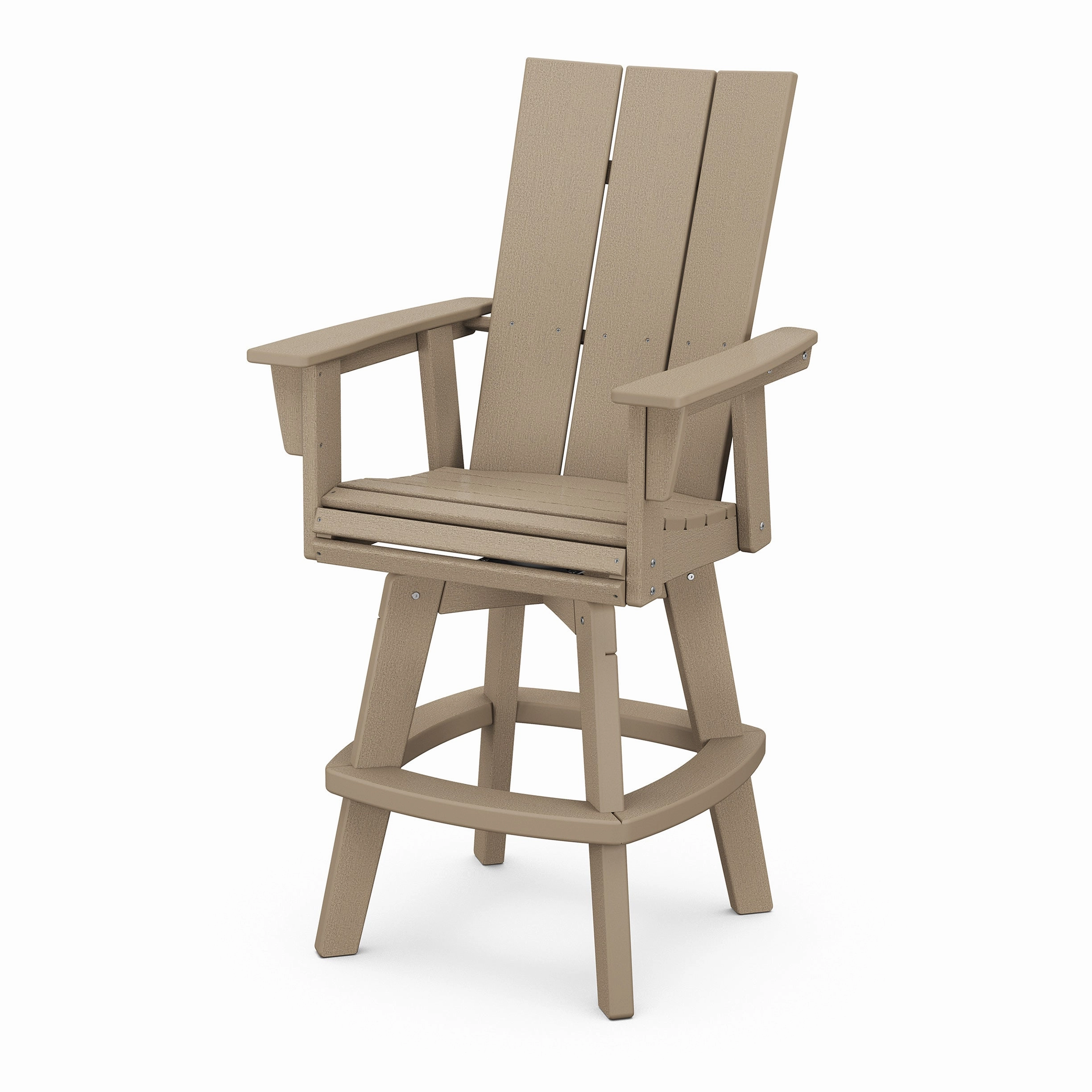 Modern Curveback Adirondack Swivel Bar Chair