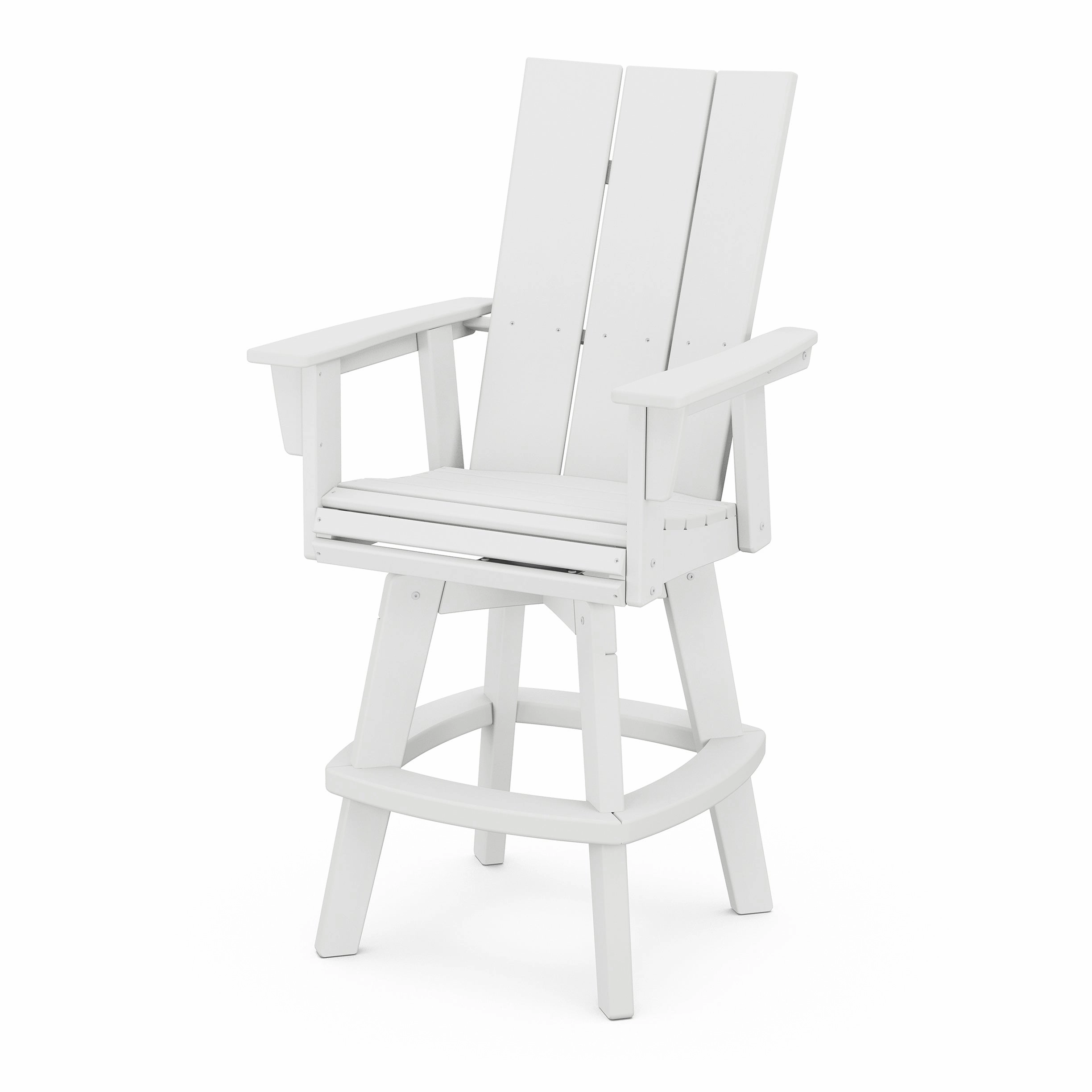 Modern Curveback Adirondack Swivel Bar Chair