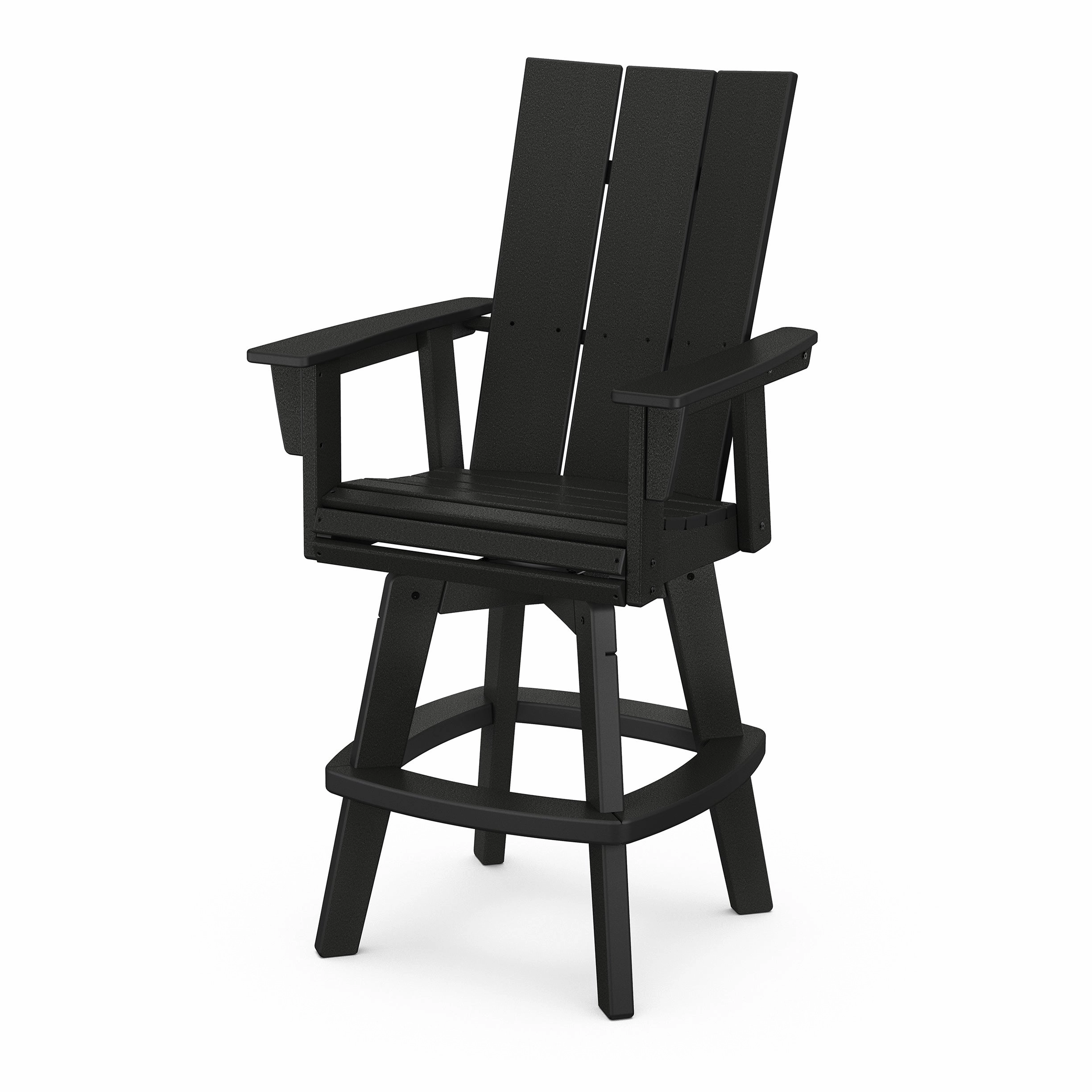 Modern Curveback Adirondack Swivel Bar Chair