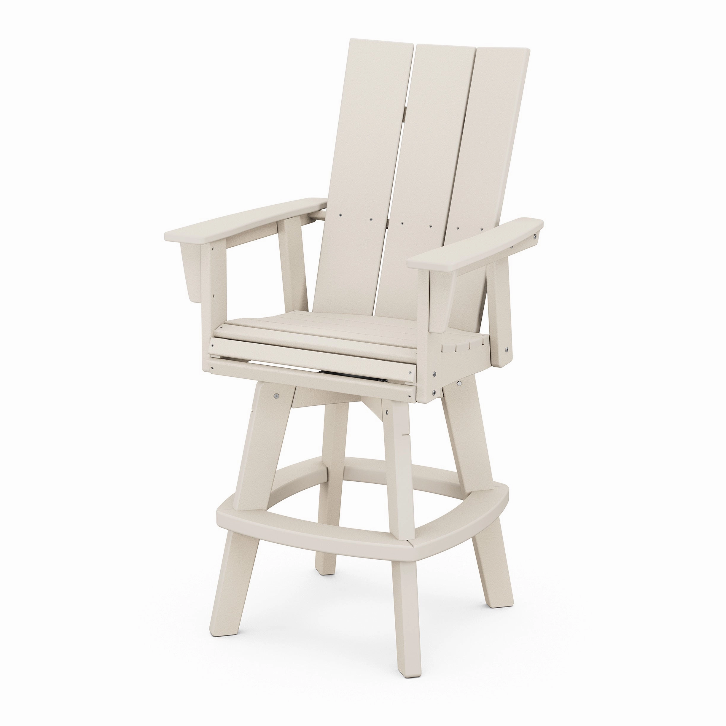 Modern Curveback Adirondack Swivel Bar Chair