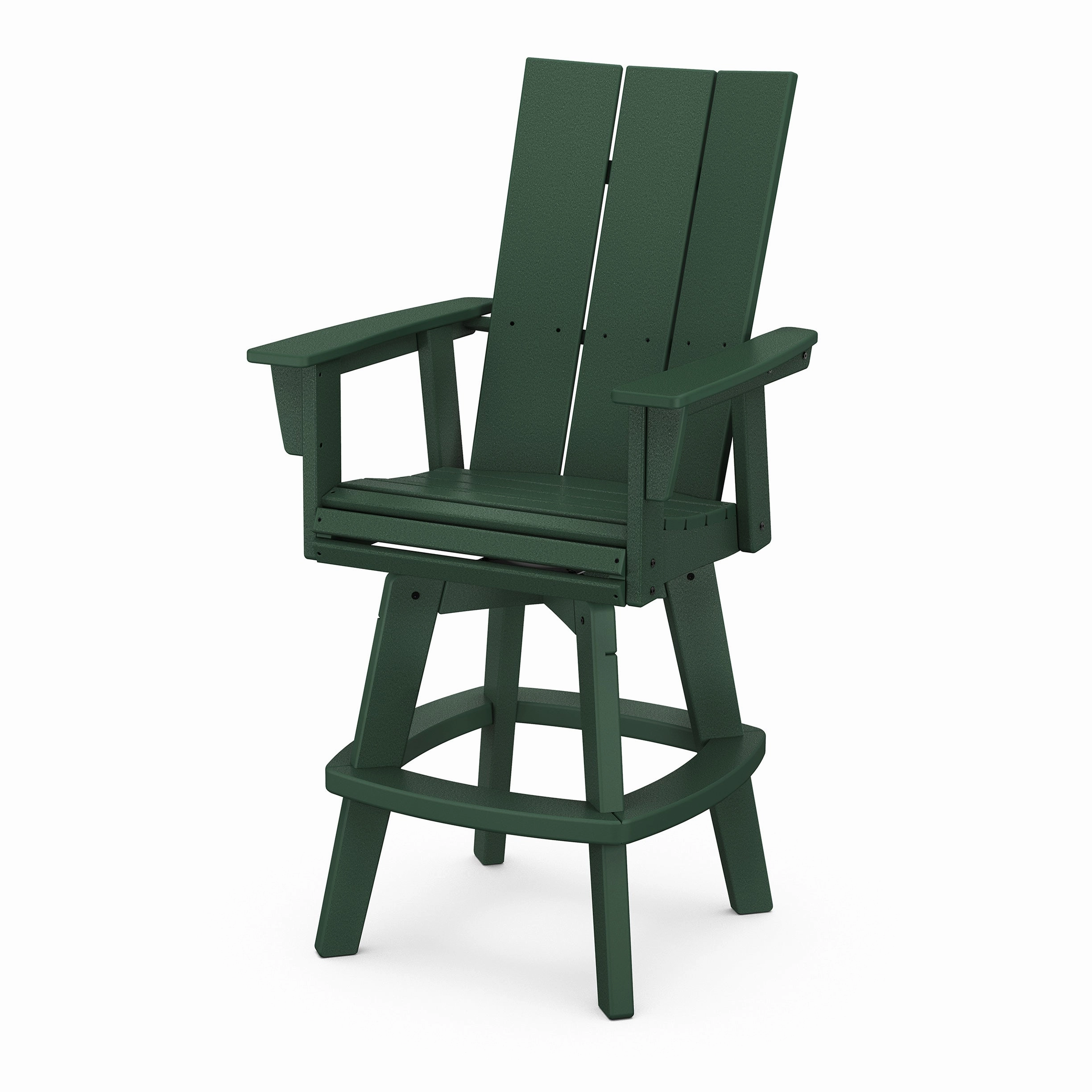 Modern Curveback Adirondack Swivel Bar Chair