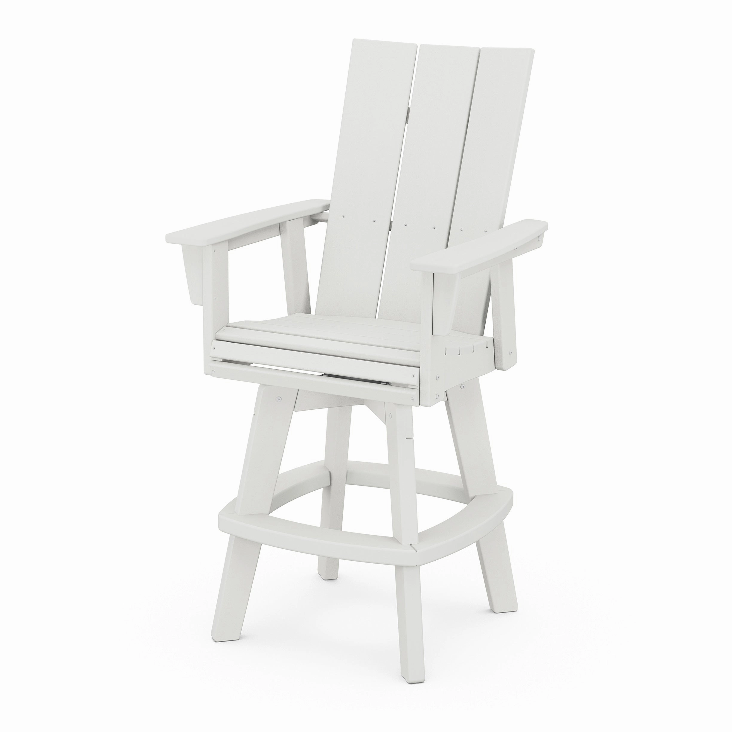 Modern Curveback Adirondack Swivel Bar Chair