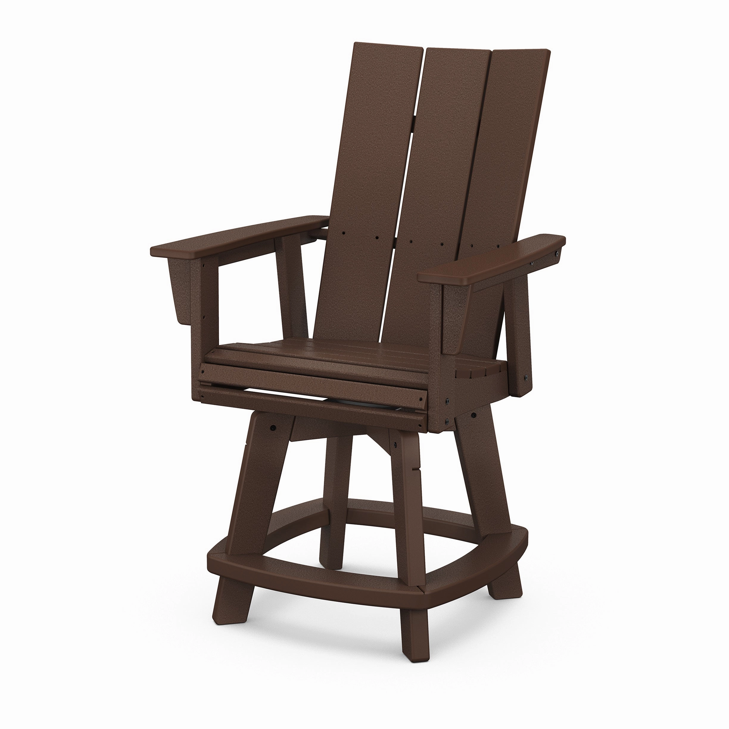 Modern Curveback Adirondack Swivel Counter Chair