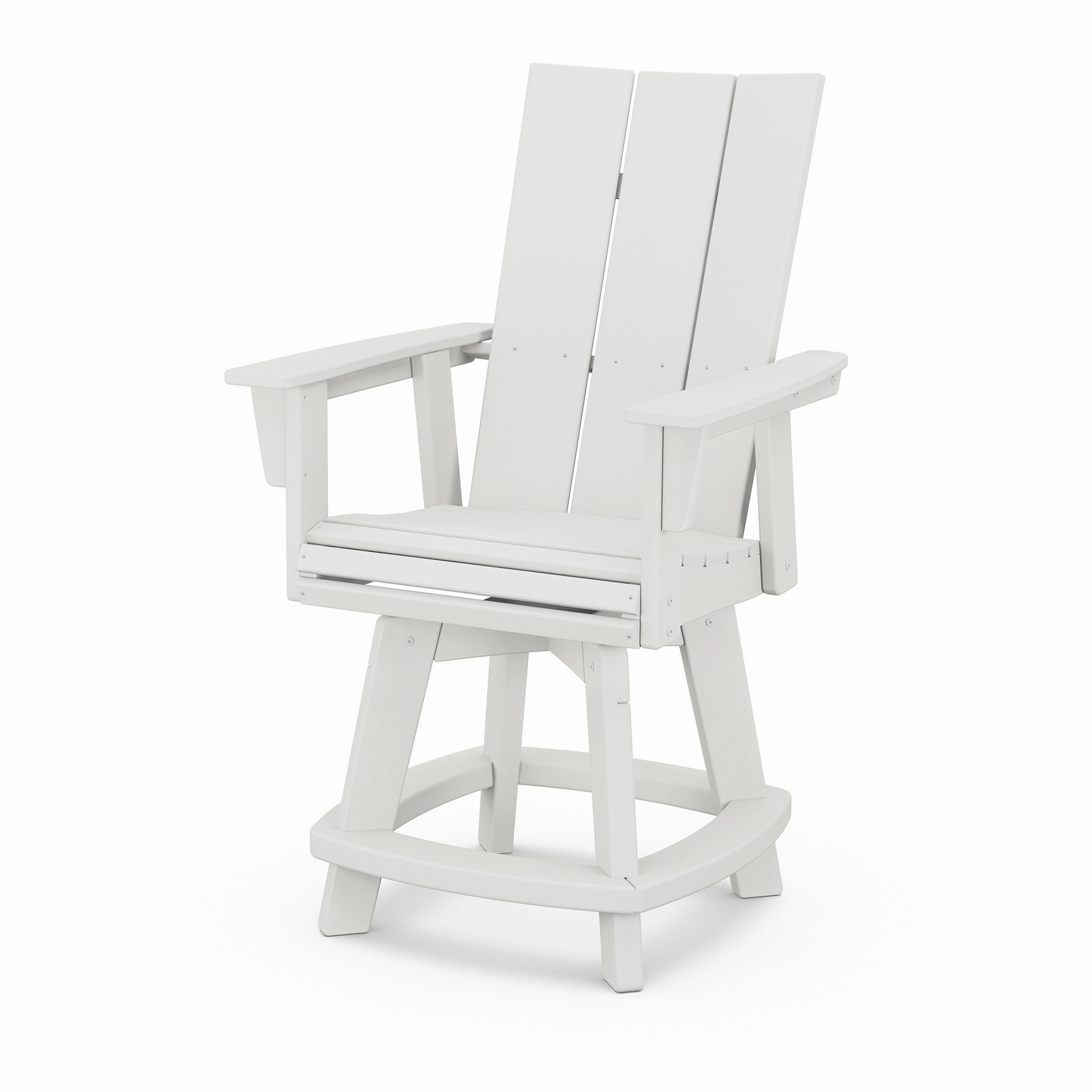 Modern Curveback Adirondack Swivel Counter Chair
