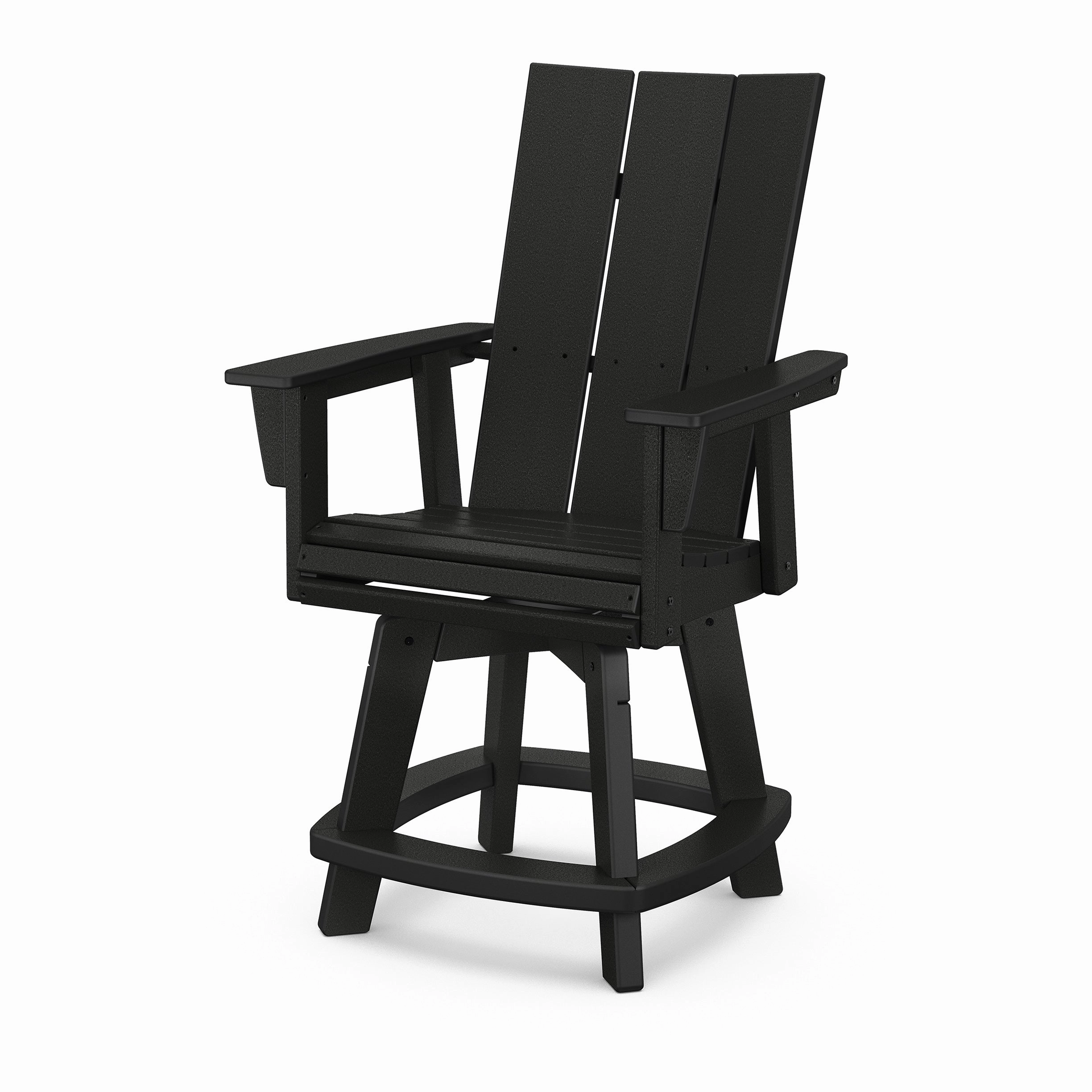 Modern Curveback Adirondack Swivel Counter Chair