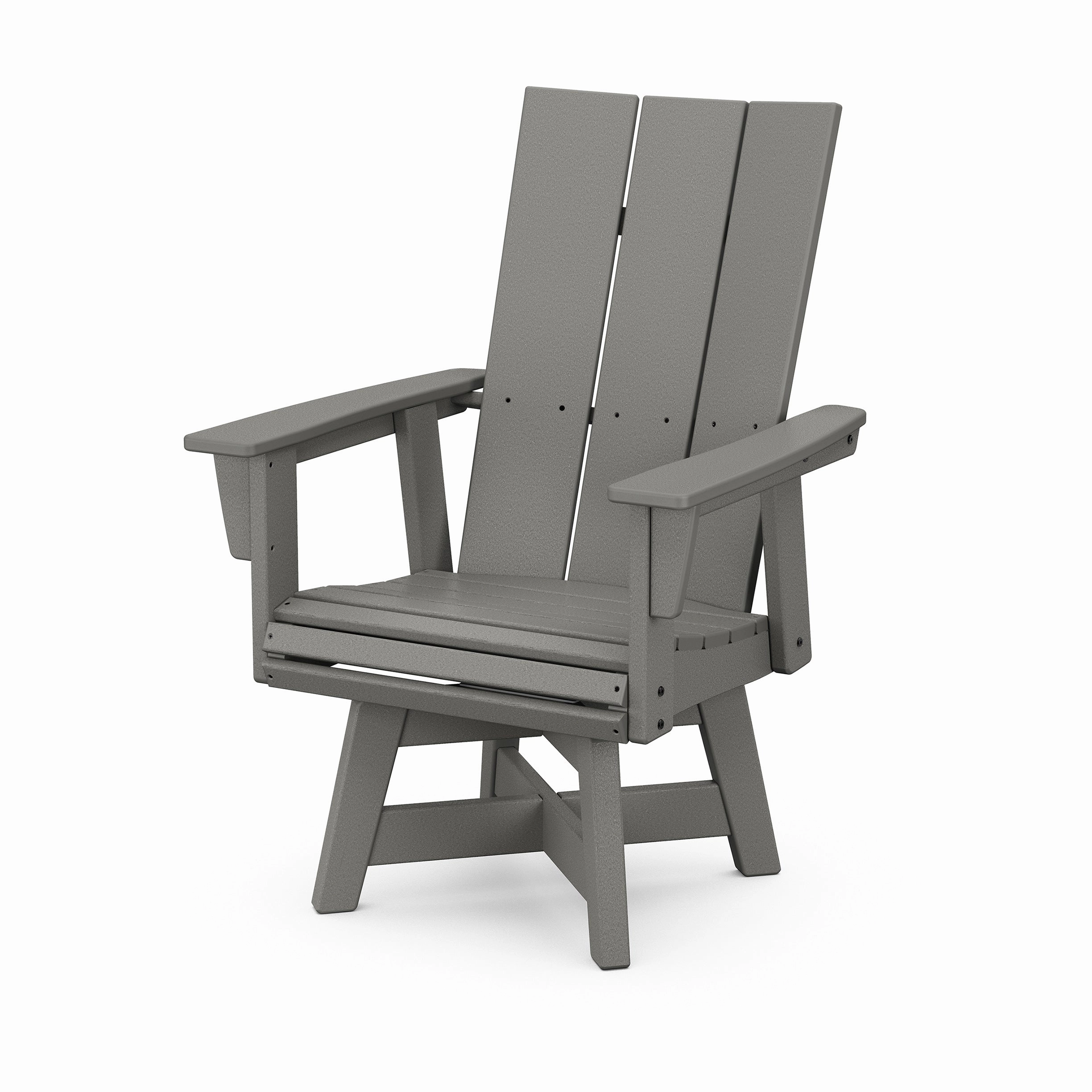 Modern Curveback Adirondack Swivel Dining ChairHDPE eco-friendly polywood furniture set