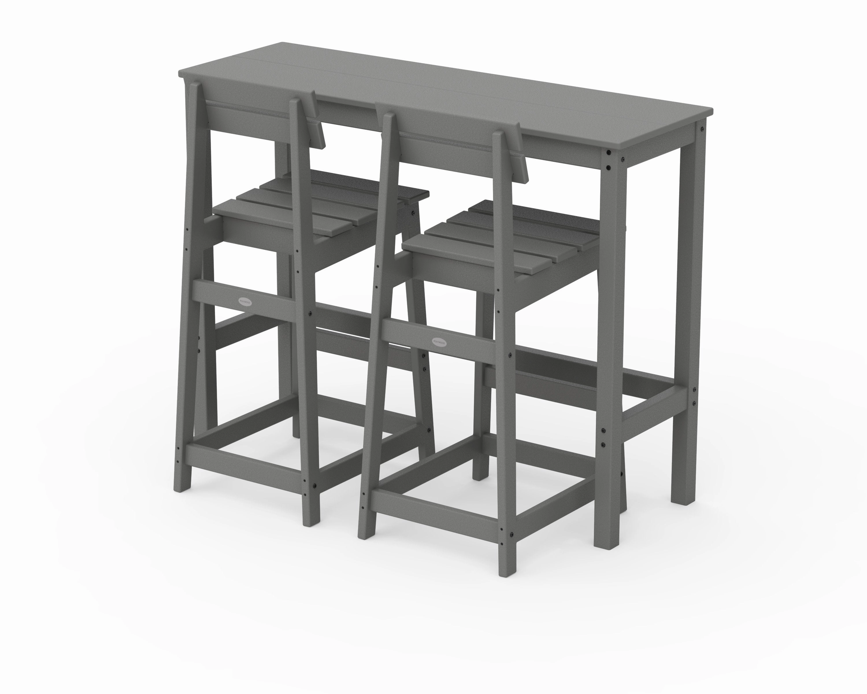 Modern Studio Plaza Bar Chair 3-Piece Balcony Setoutdoor patio furniture set