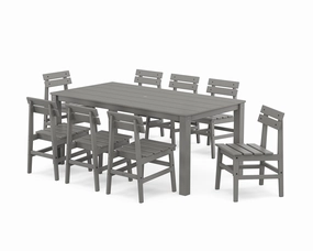 Modern Studio Plaza Chair 9-Piece Parsons Dining Setoutdoor patio furniture set