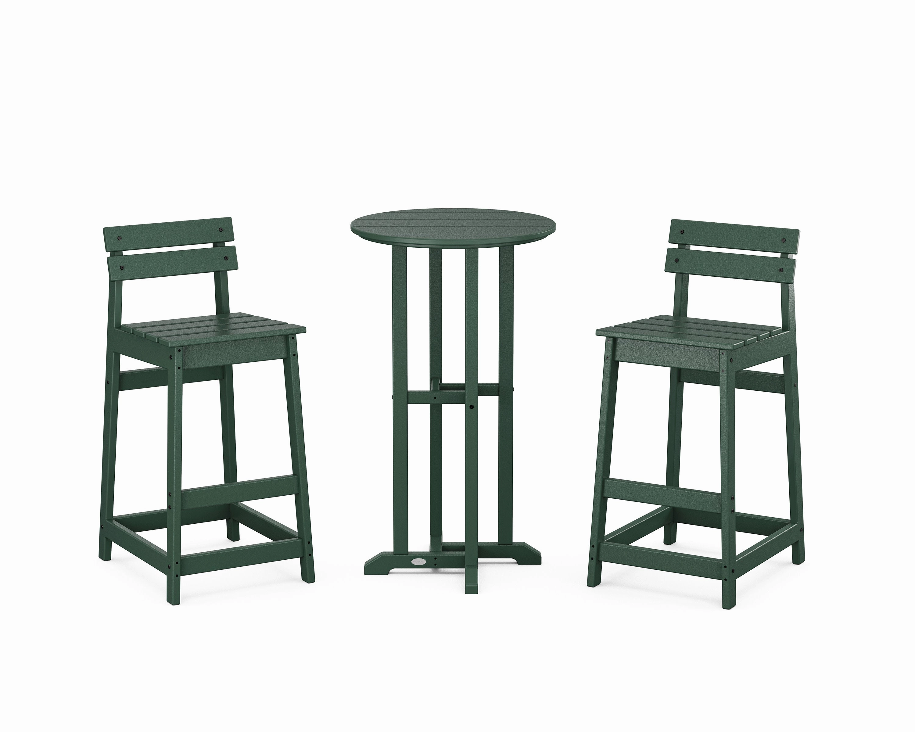 Modern Studio Plaza Lowback Bar Chair 3-Piece Bistro Set