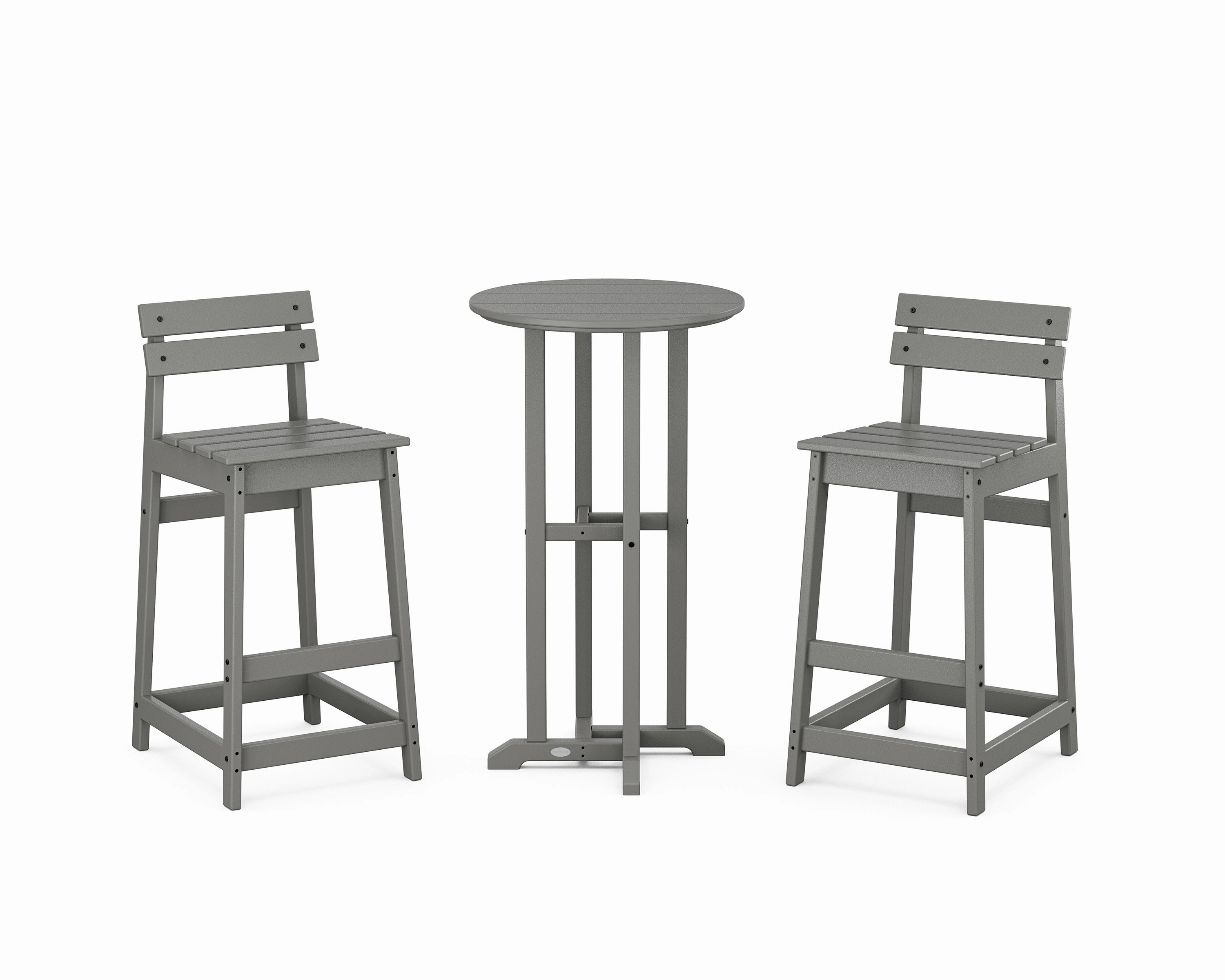 Modern Studio Plaza Lowback Bar Chair 3-Piece Bistro Setoutdoor patio furniture set