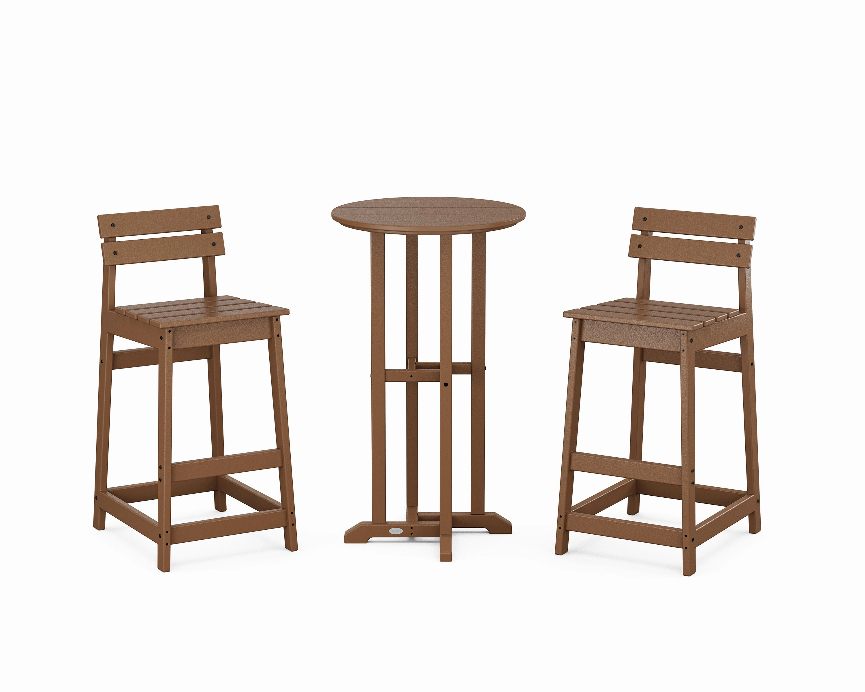 Modern Studio Plaza Lowback Bar Chair 3-Piece Bistro Set