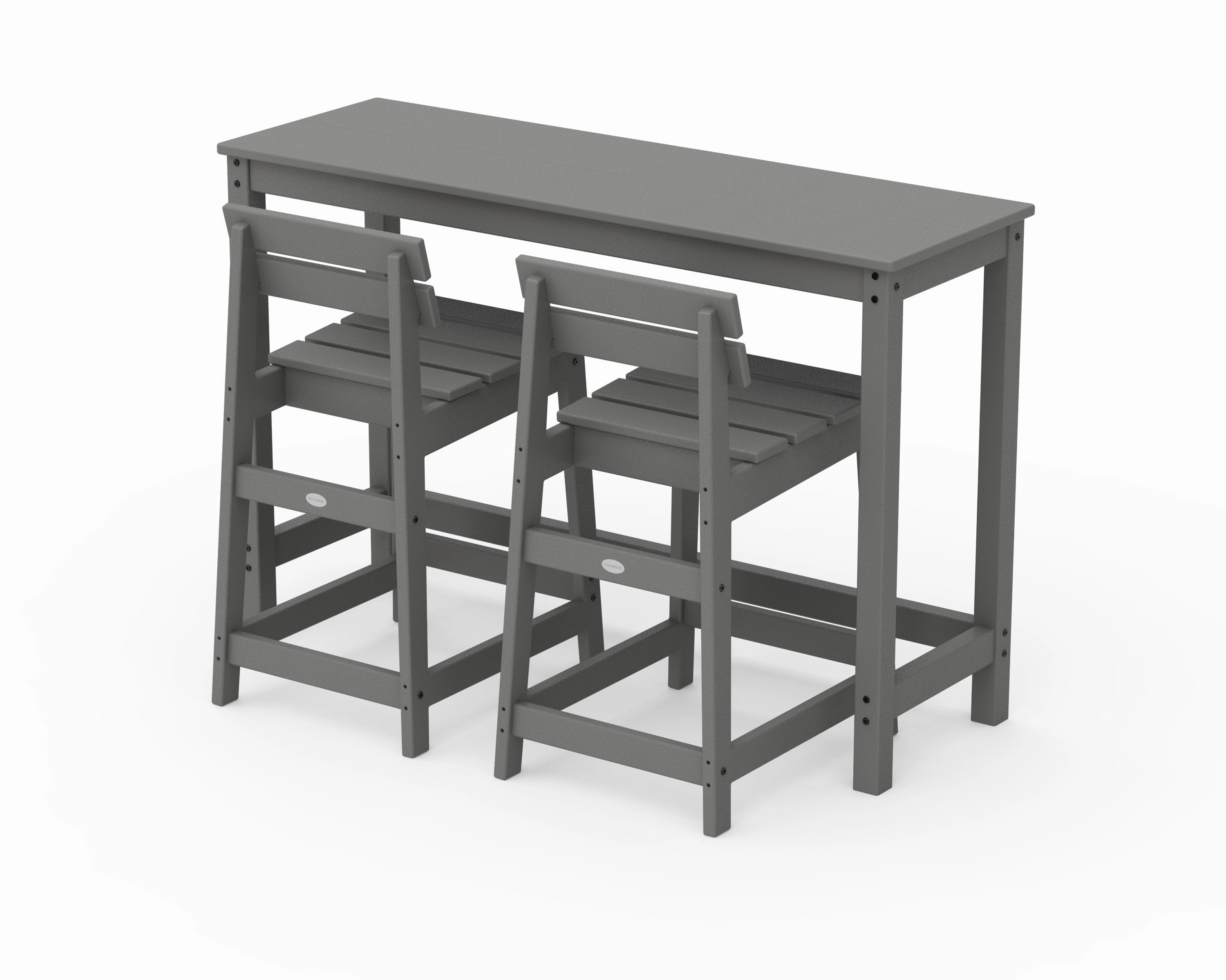 Modern Studio Plaza Lowback Counter Chair 3-Piece Balcony Setoutdoor patio furniture set