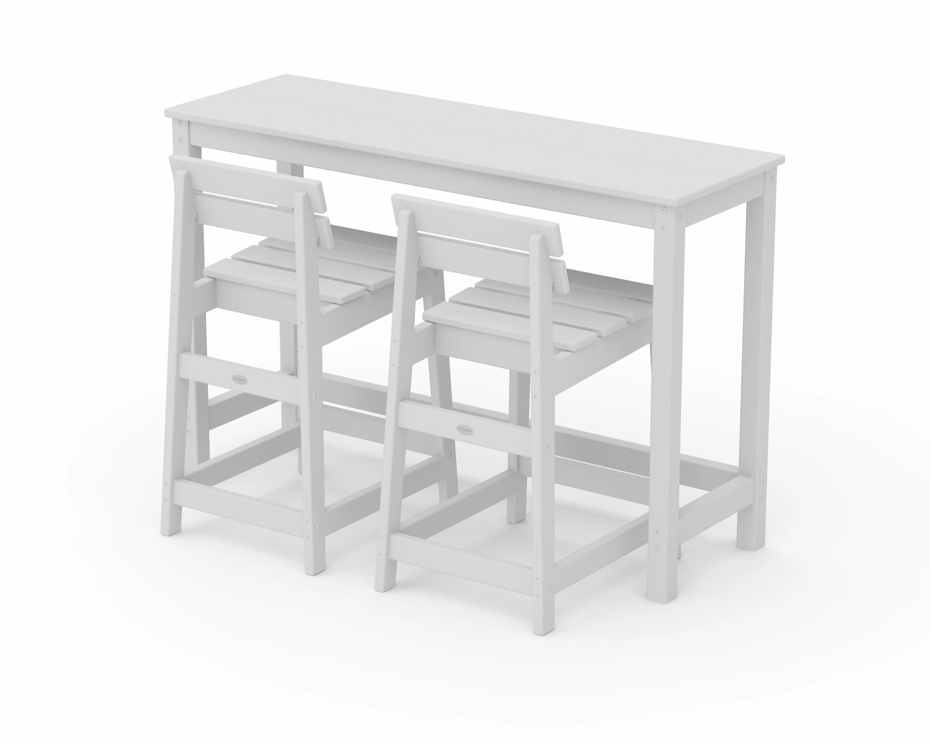 Modern Studio Plaza Lowback Counter Chair 3-Piece Balcony Set