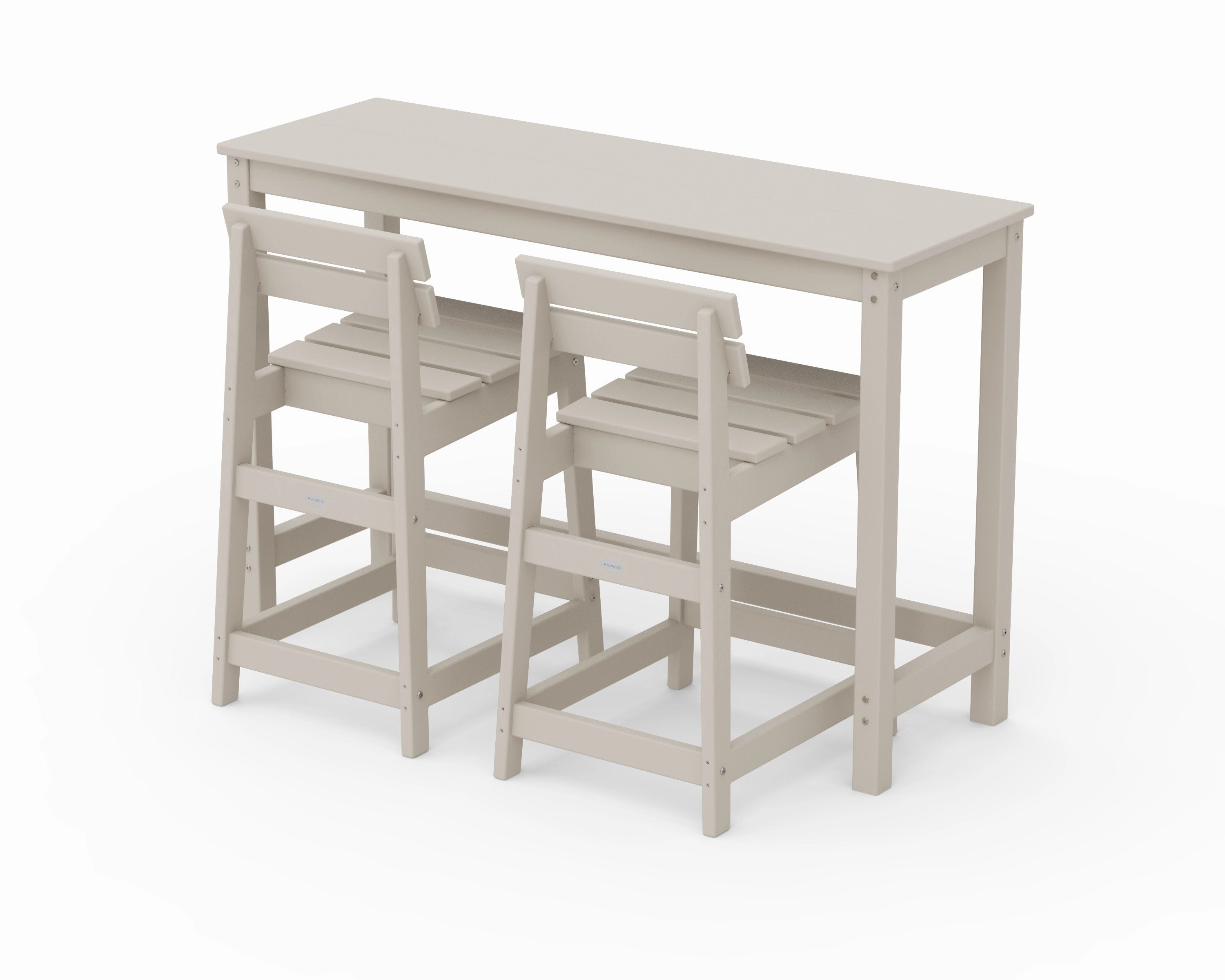 Modern Studio Plaza Lowback Counter Chair 3-Piece Balcony Set