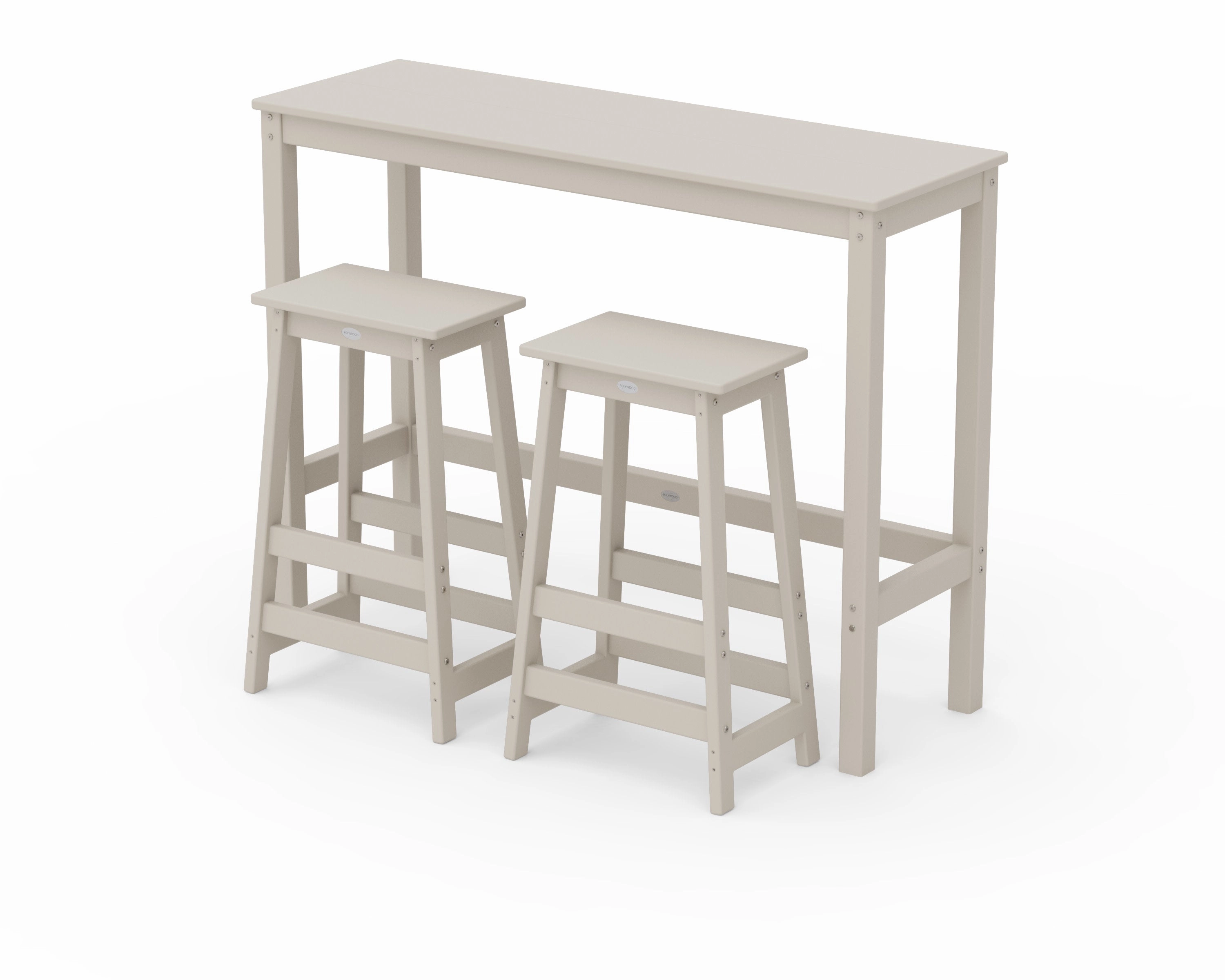 Modern Studio Stool 3-Piece Bar Balcony Set