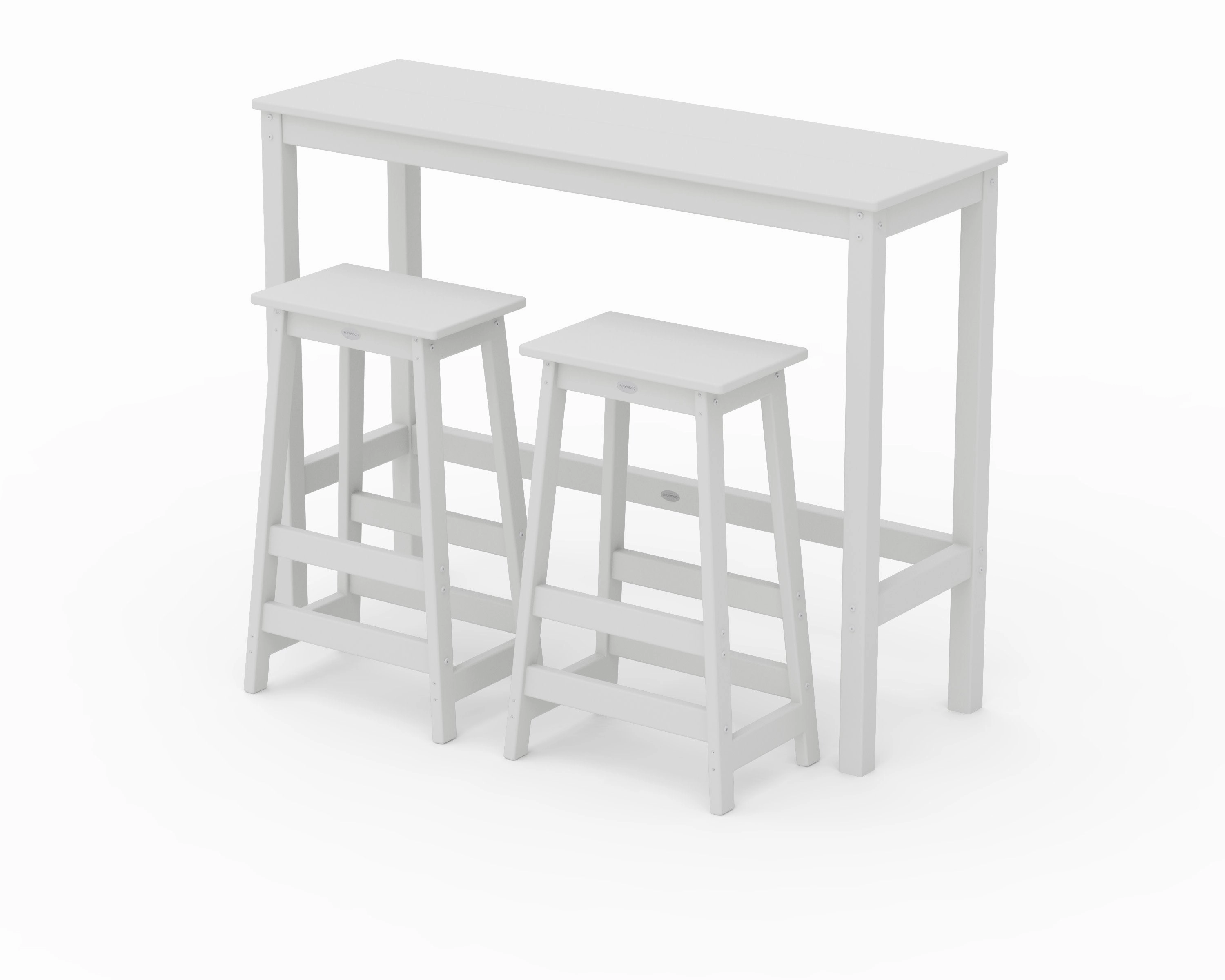 Modern Studio Stool 3-Piece Bar Balcony Set
