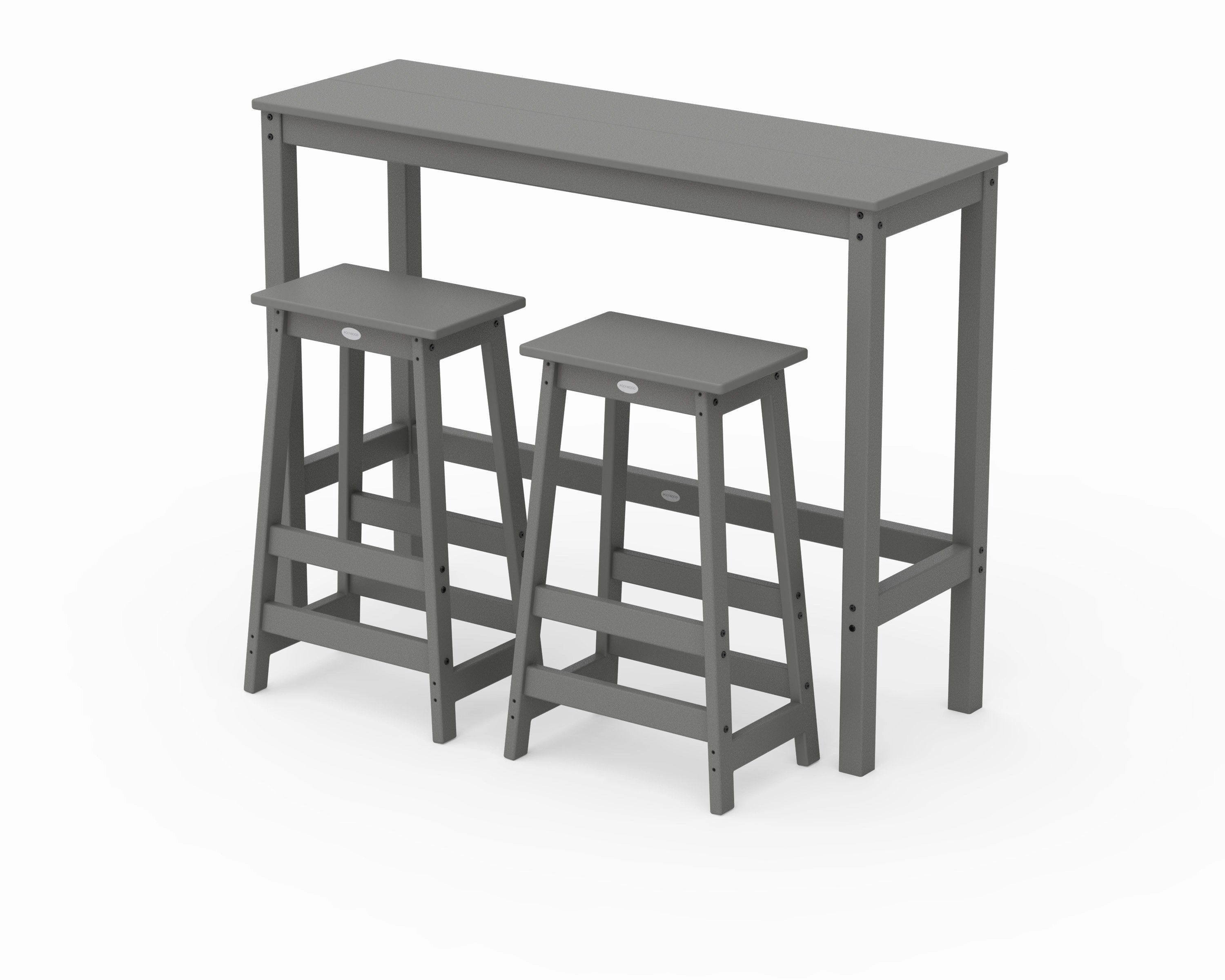 Modern Studio Stool 3-Piece Bar Balcony Setoutdoor patio furniture set