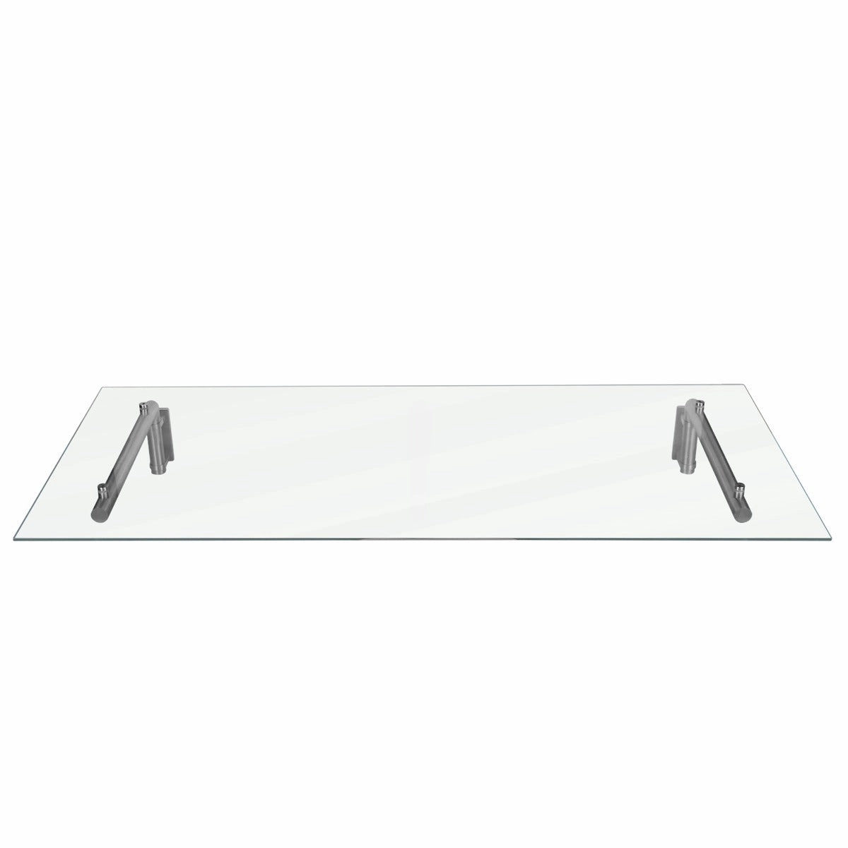 MonsterShop Glass Door Canopy & Brackets, 144cm W, 80cm D