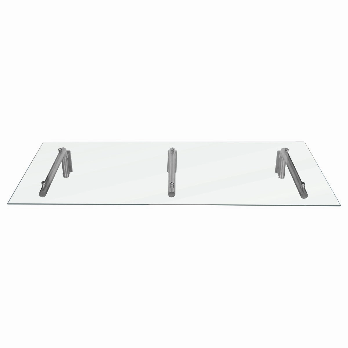 MonsterShop Glass Door Canopy & Brackets, 180cm W, 80cm D