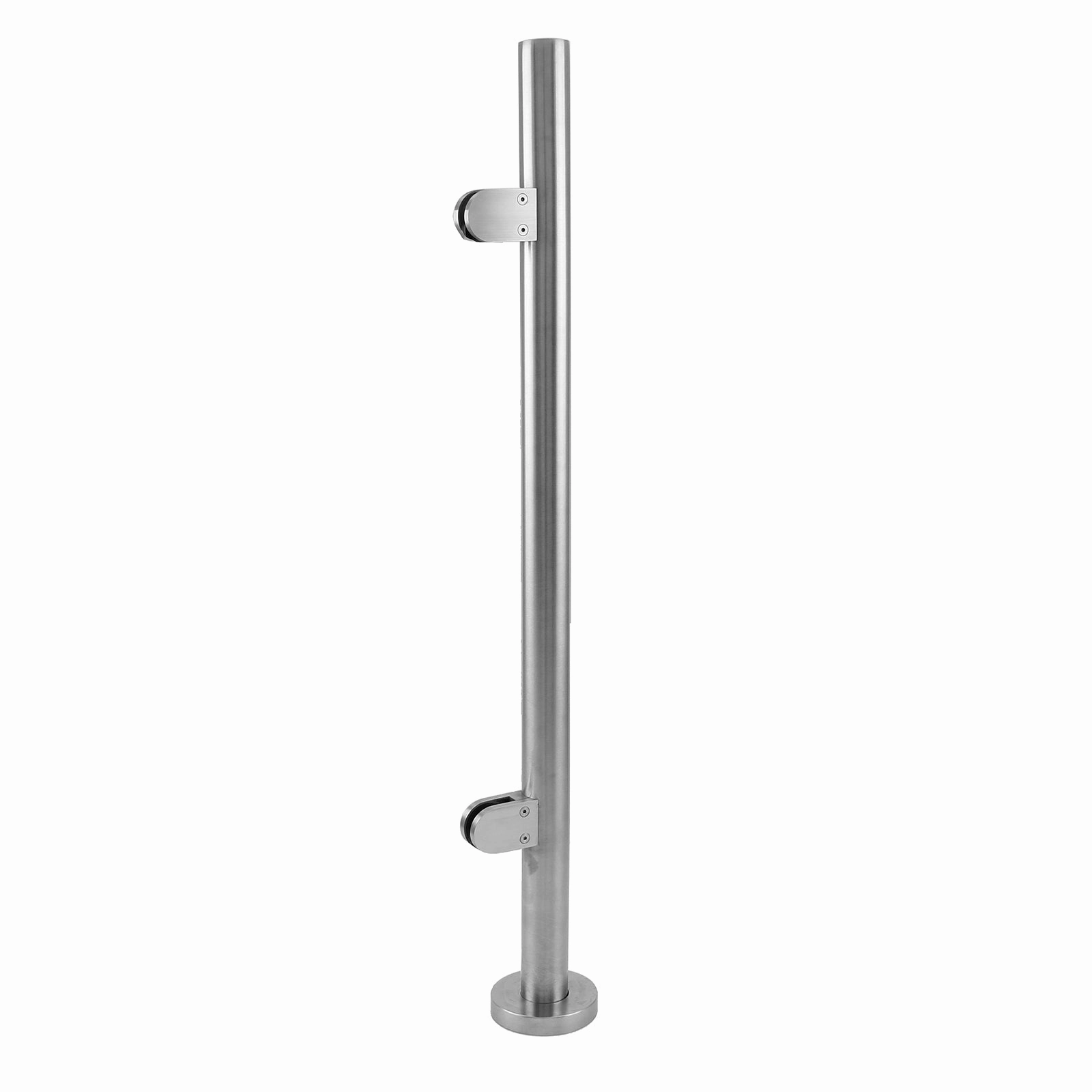 MonsterShop Stainless Steel Balustrade, End Post, 110cm H extra large ceramic garden planters