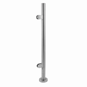 MonsterShop Stainless Steel Balustrade, End Post, 110cm H extra large ceramic garden planters