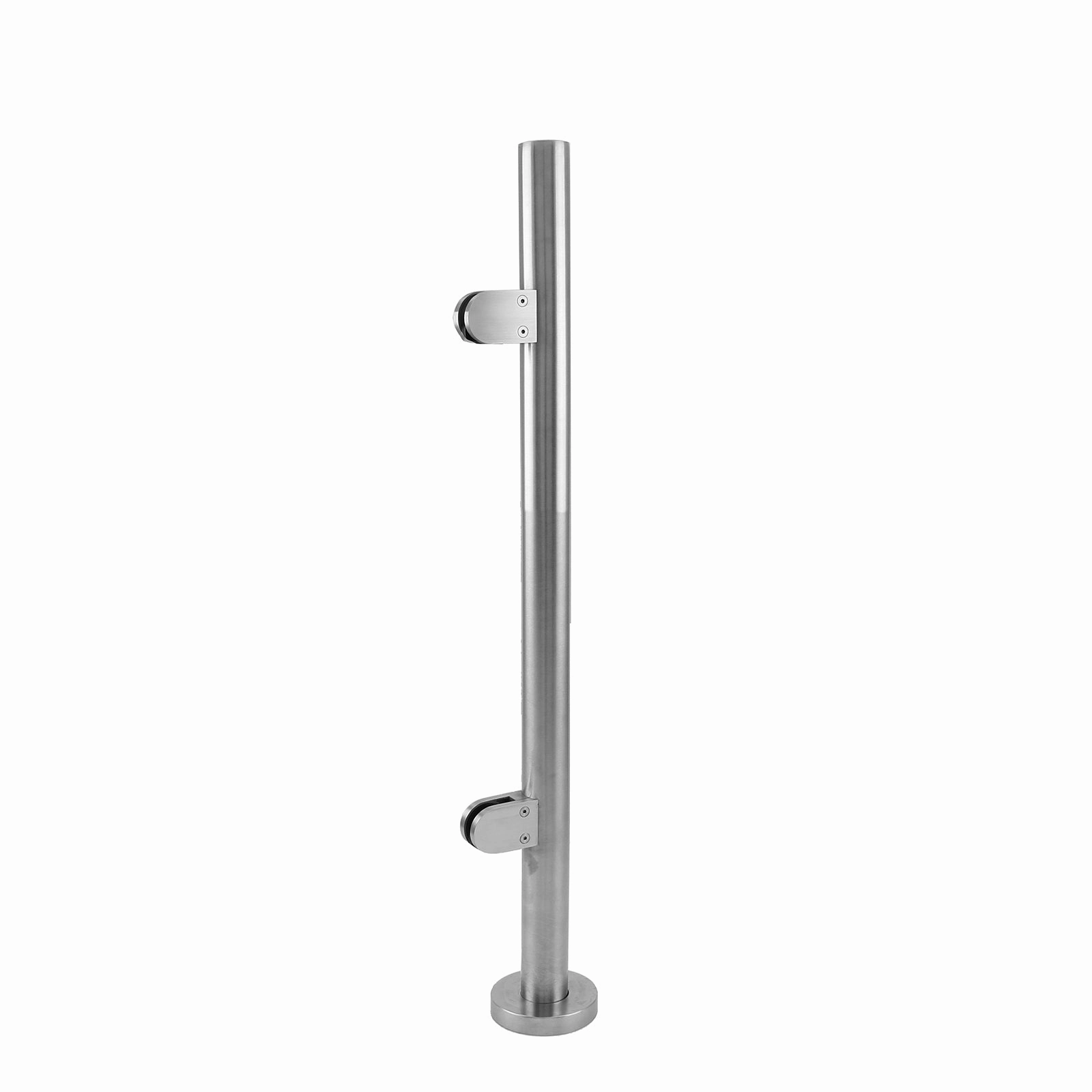 MonsterShop Stainless Steel Balustrade, End Post, 90cm H extra large ceramic garden planters