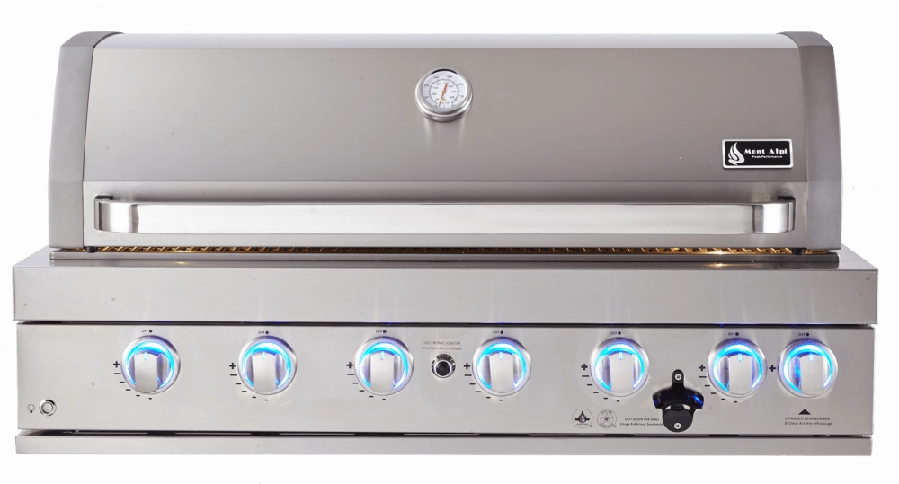 Mont Alpi 44" 805 Built-In Grill MABi805 large capacity charcoal BBQ grills