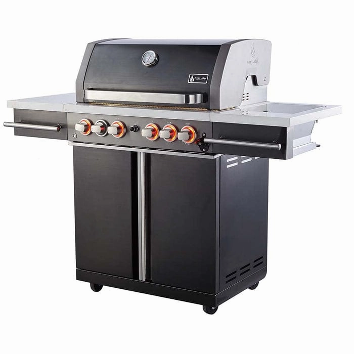 Mont Alpi 470 Supreme Black Stainless Steel Freestanding Gas Grill S-470